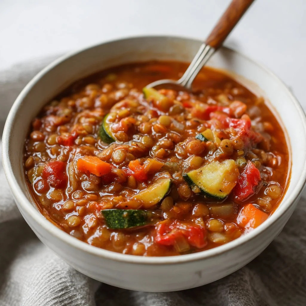 Crockpot Veggie Lentil Chili