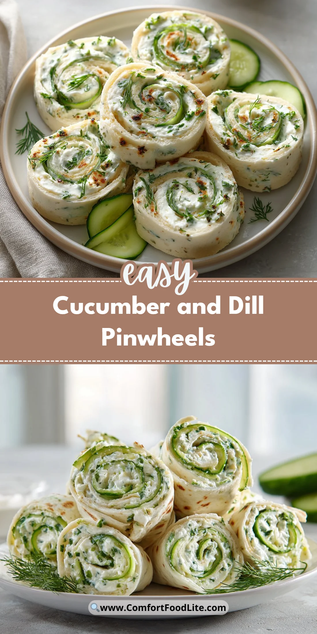 Cucumber and Dill Pinwheels