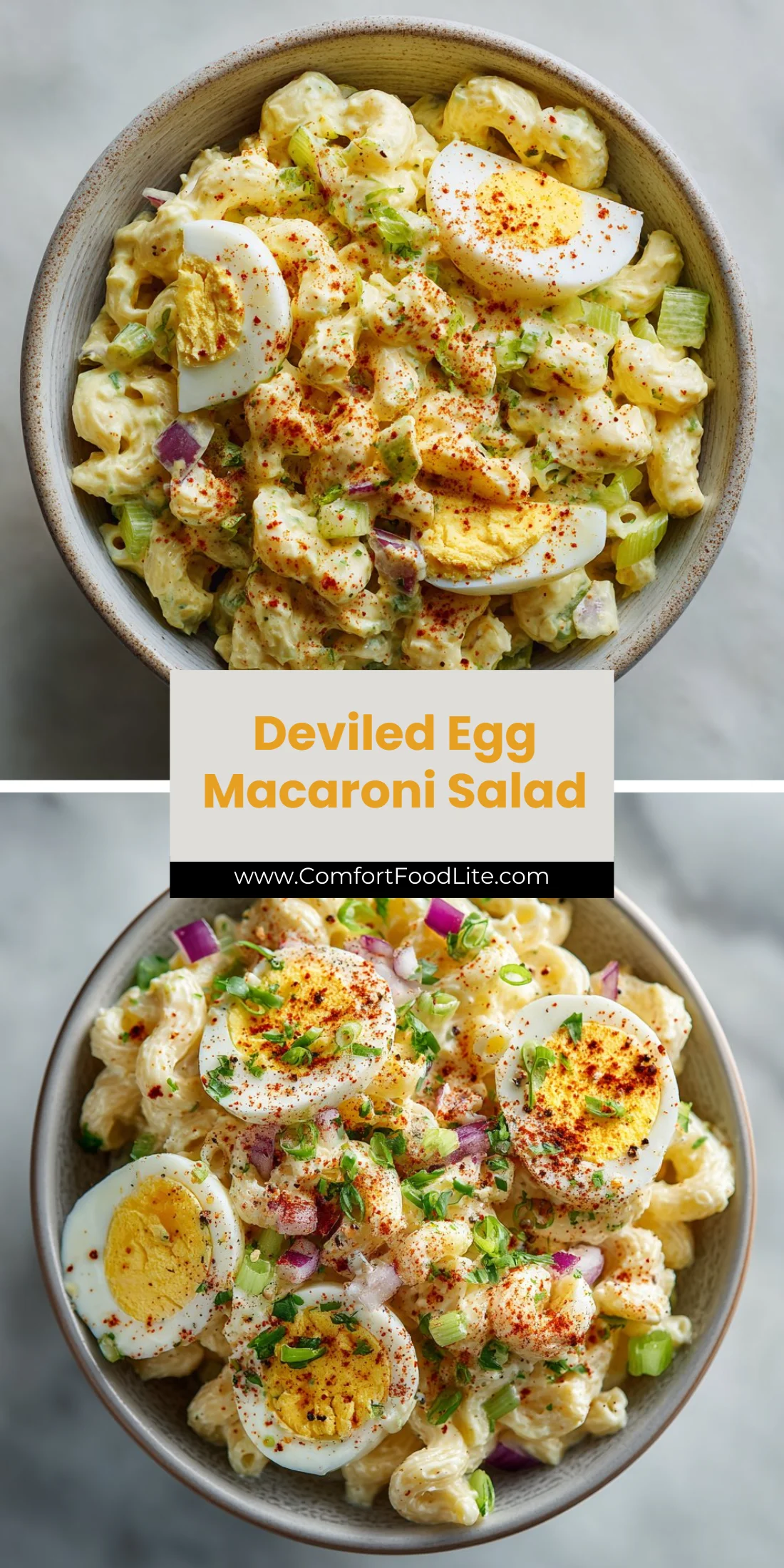 Deviled Egg Macaroni Salad