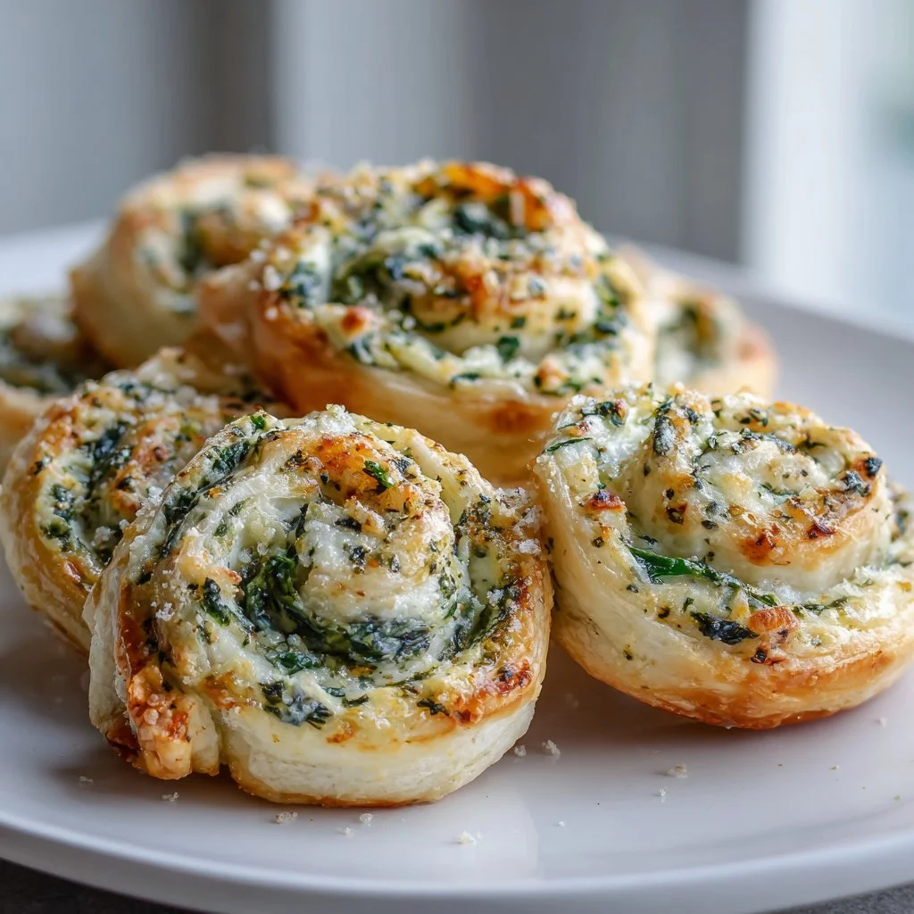 Easiest Party Appetizer Ever: Flaky Spinach Dip Pinwheels Bliss