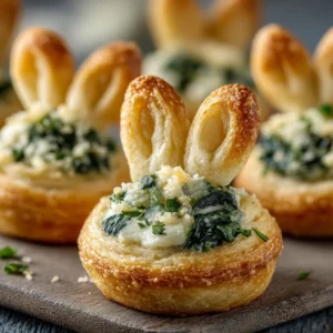 Delicious Easter Bunny Crescent Bites ready for a festive celebration