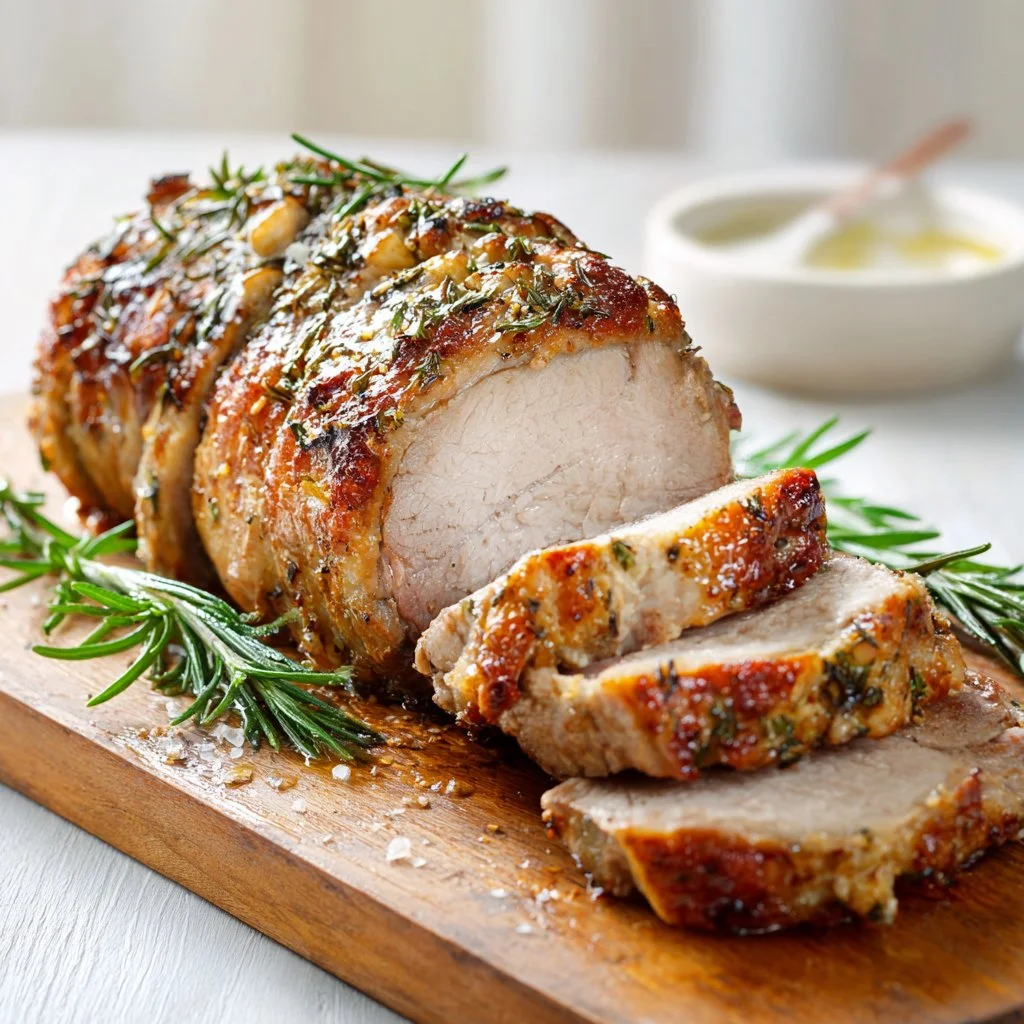 Garlic Herb Roasted Pork Loin