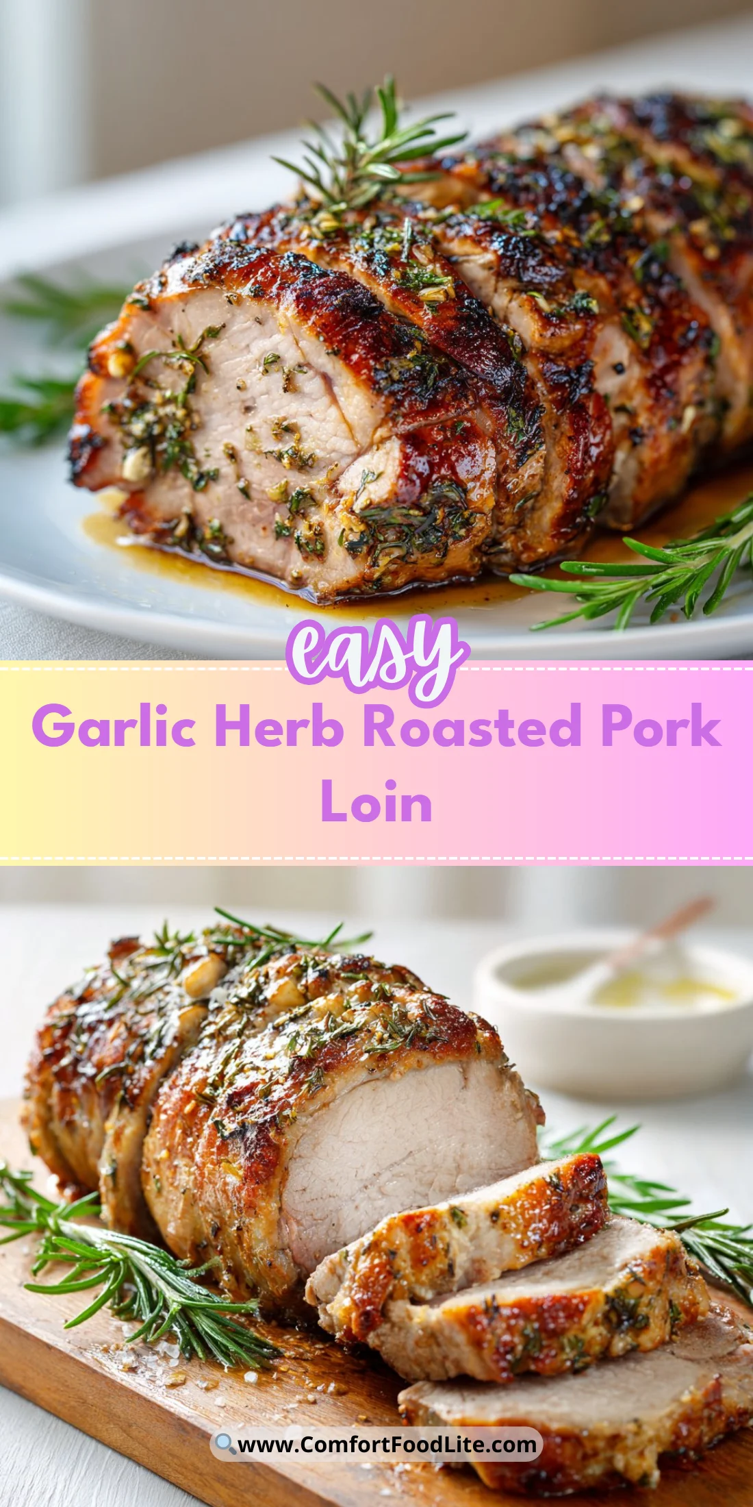 Garlic Herb Roasted Pork Loin