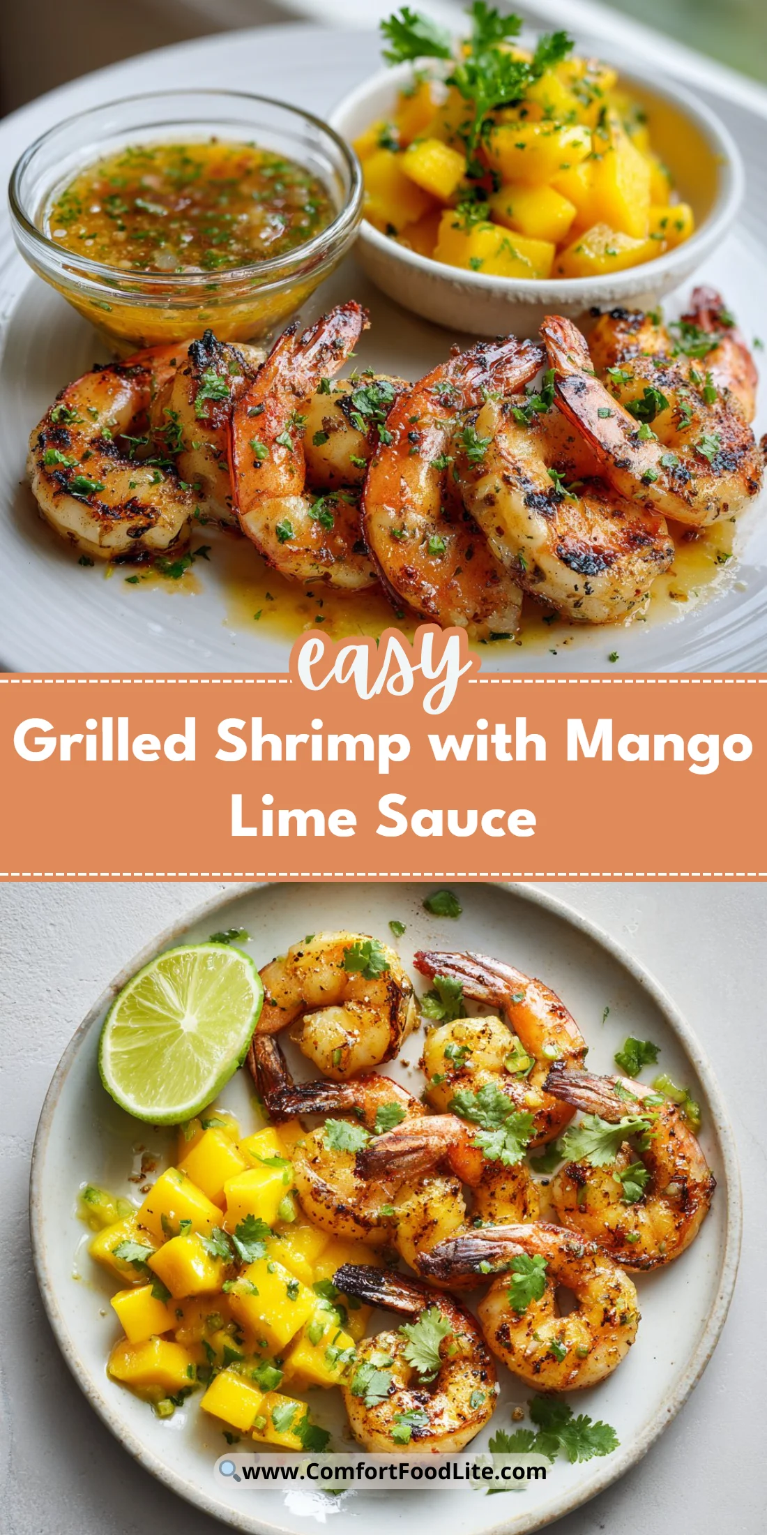 Grilled Shrimp with Mango Lime Sauce