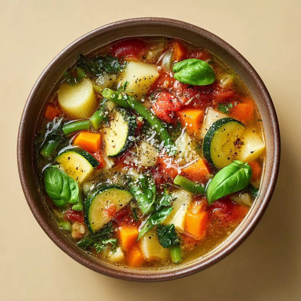 Homemade Italian Green Vegetable Minestrone