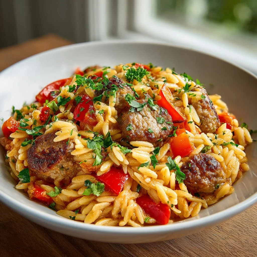 Homemade Italian Sausage Orzo