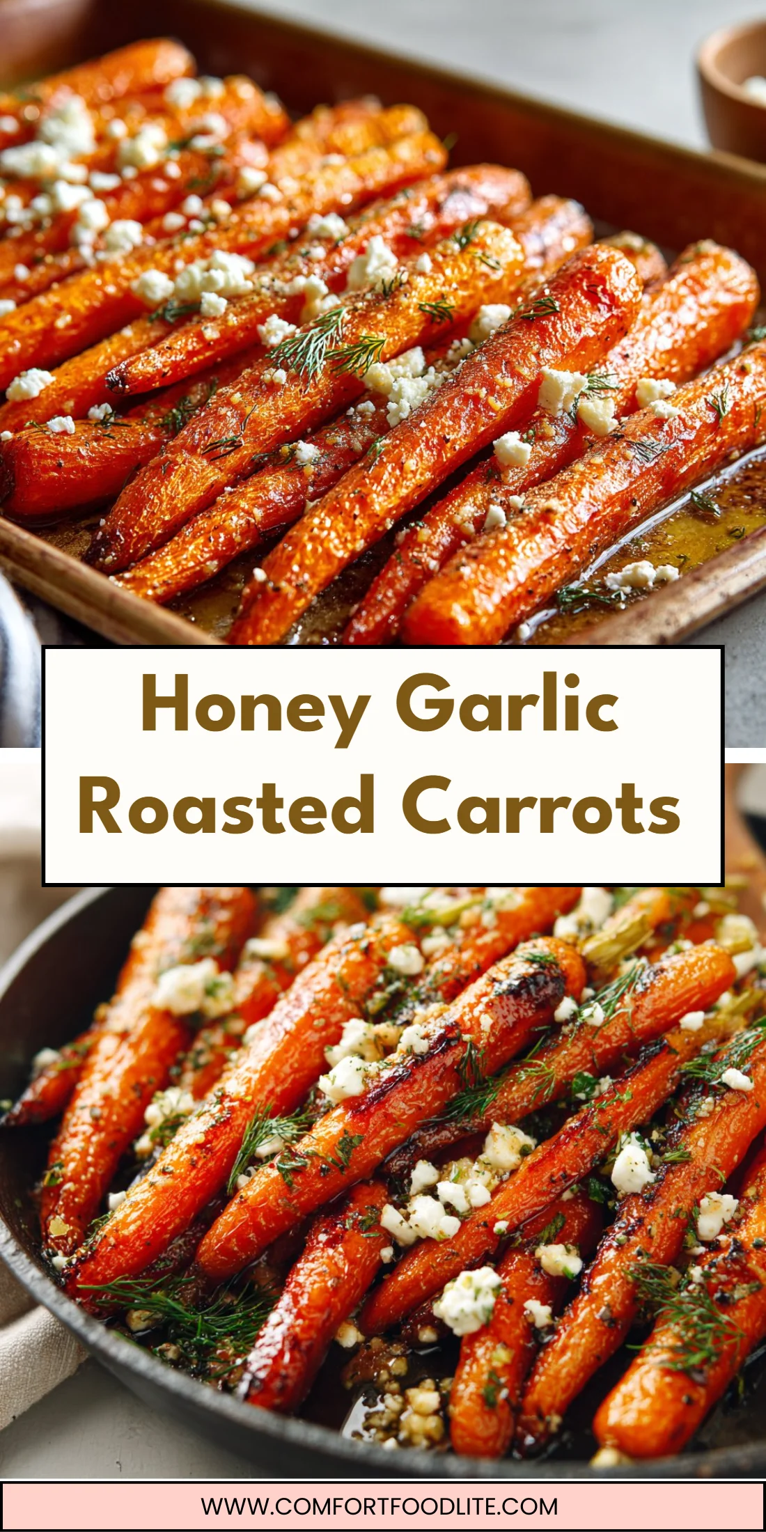 Honey Garlic Roasted Carrots