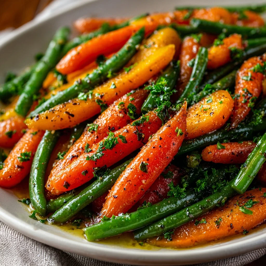 Honey Glazed Carrots & Green Beans