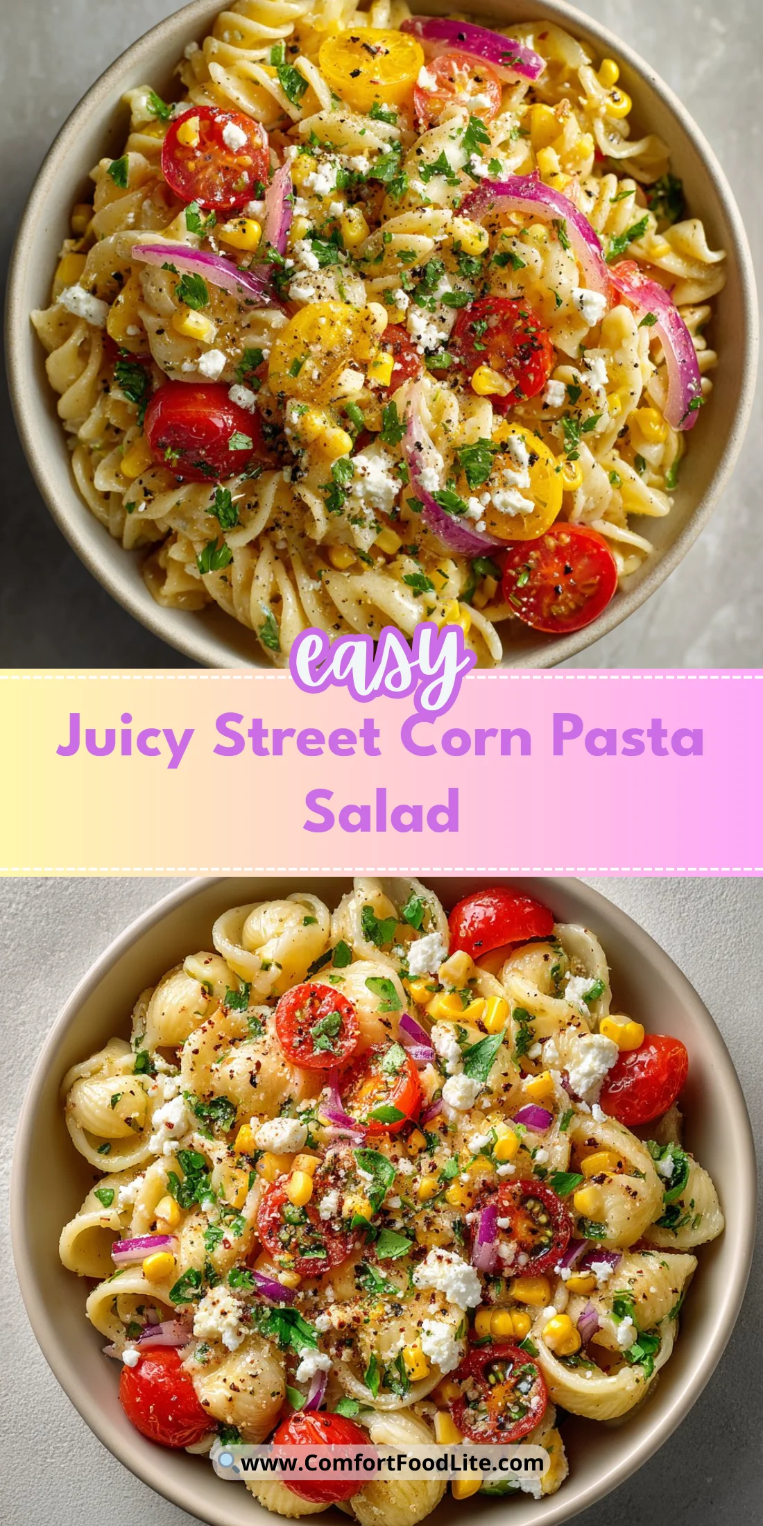 Juicy Street Corn Pasta Salad