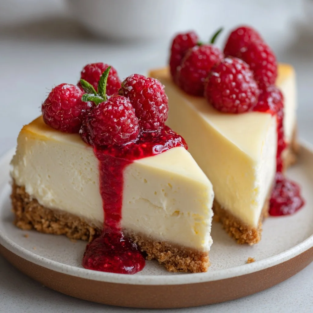 Lemon Raspberry Cheesecake