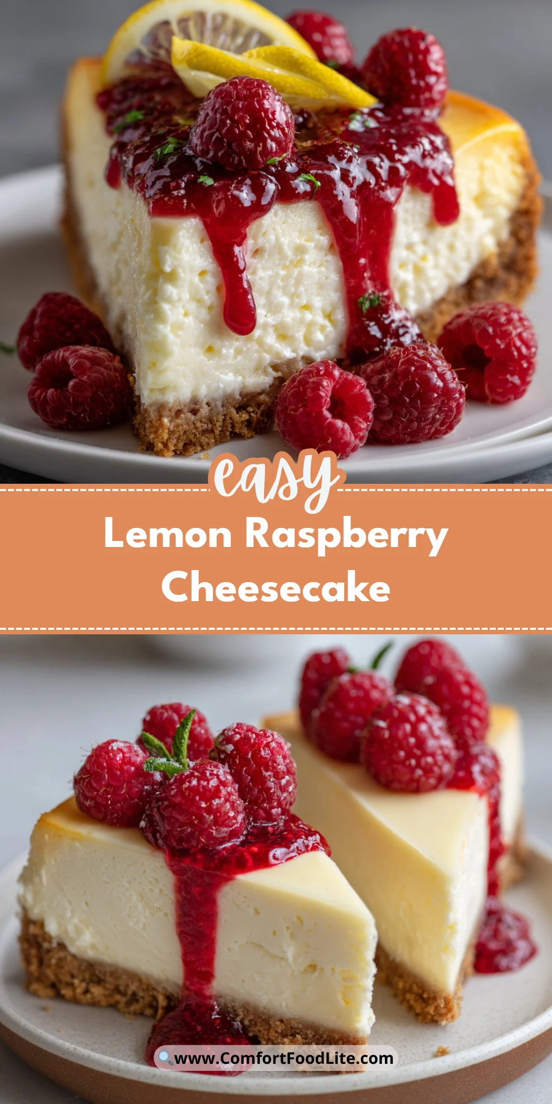 Lemon Raspberry Cheesecake