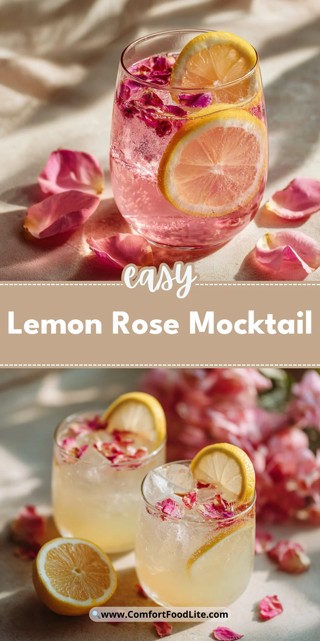 Lemon Rose Mocktail
