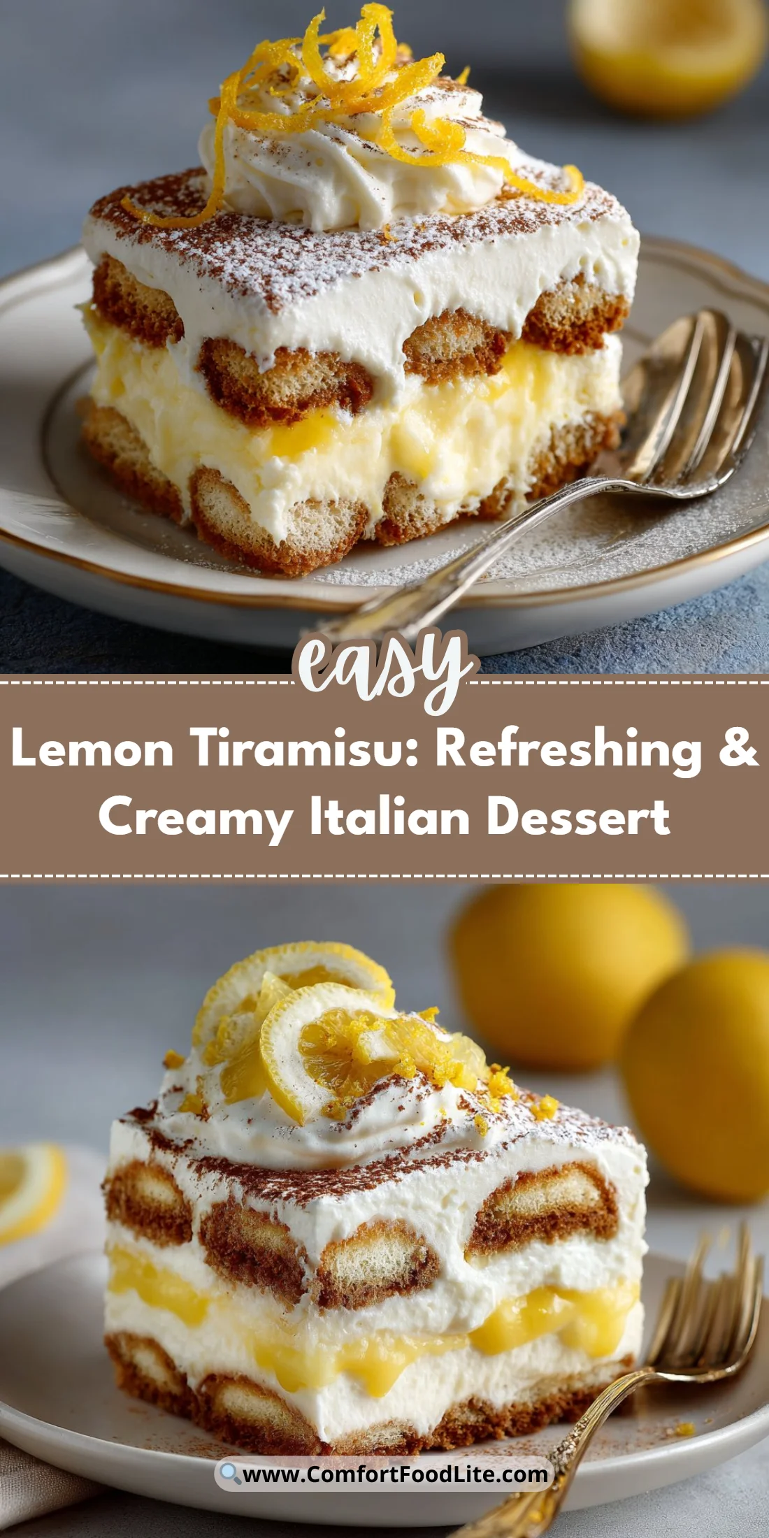 Lemon Tiramisu: Refreshing & Creamy Italian Dessert