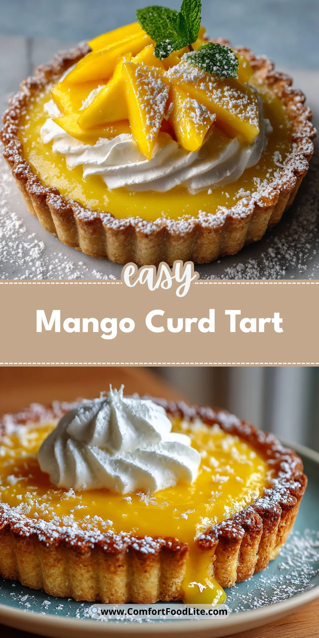 Mango Curd Tart