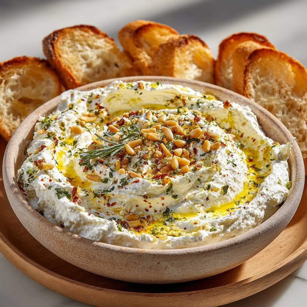 Mediterranean Whipped Ricotta Dip