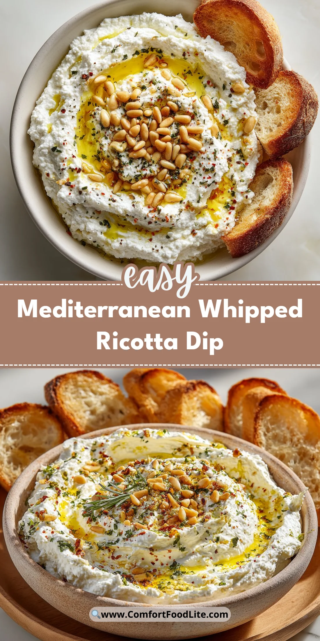 Mediterranean Whipped Ricotta Dip