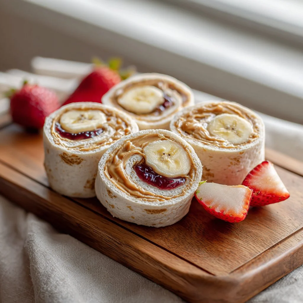 Peanut Butter & Jelly Sushi Rolls