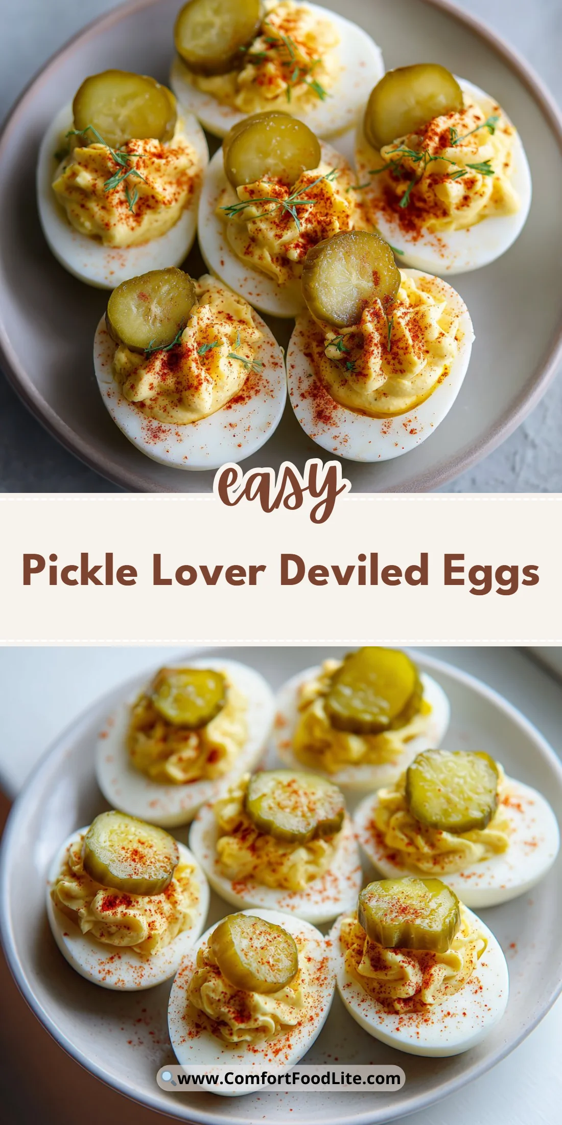 Pickle Lover Deviled Eggs