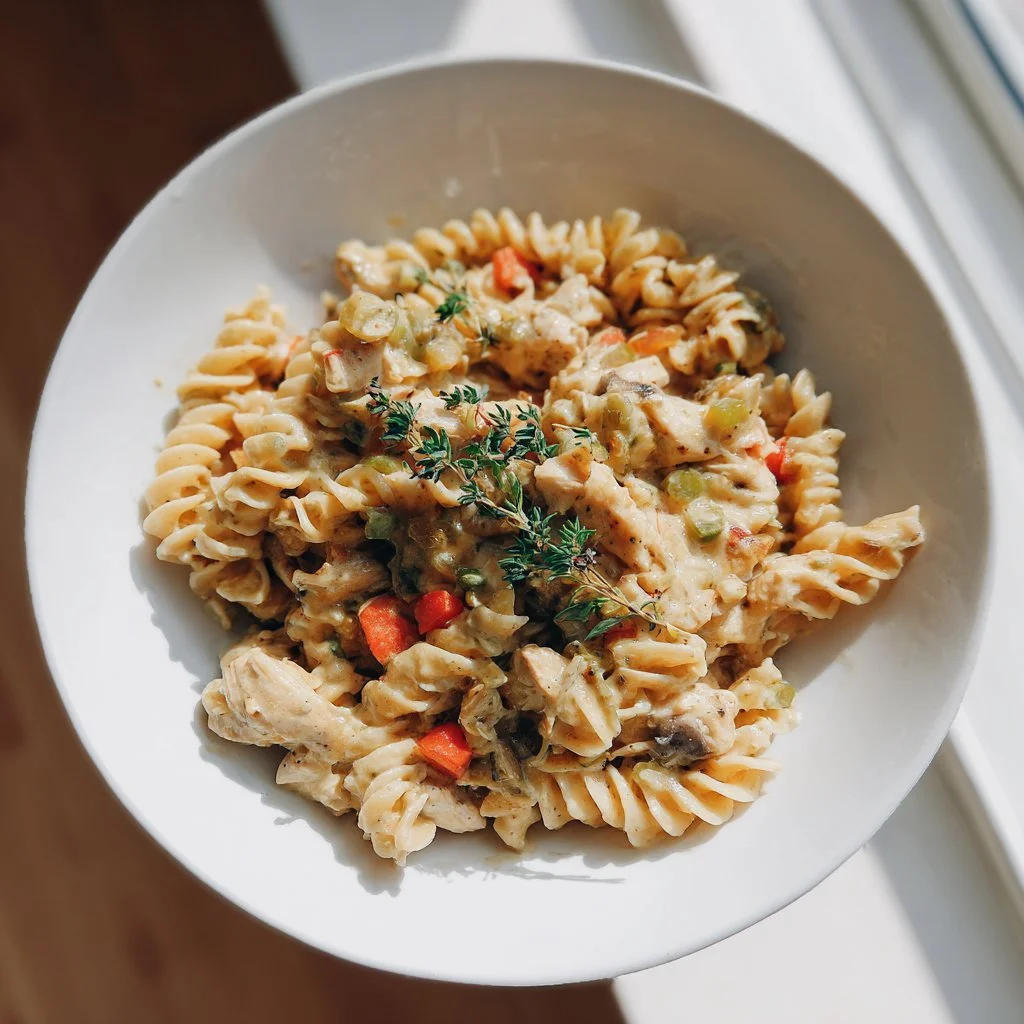 Quick Chicken Pot Pie Pasta