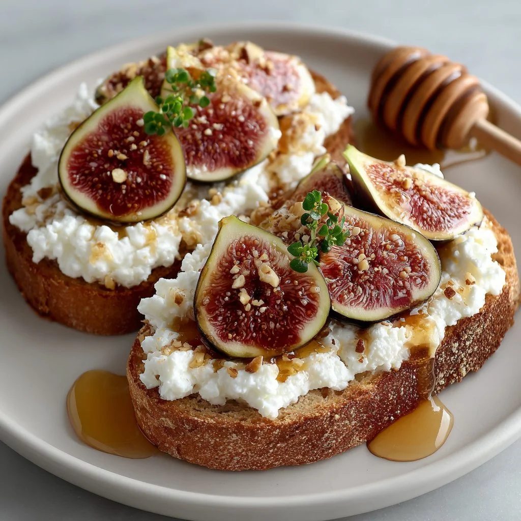 Quick Cottage Cheese & Fig Toast