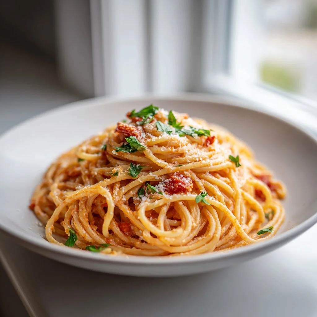 Quick Creamy Tomato Garlic Pasta That'll Wow Your Taste Buds
