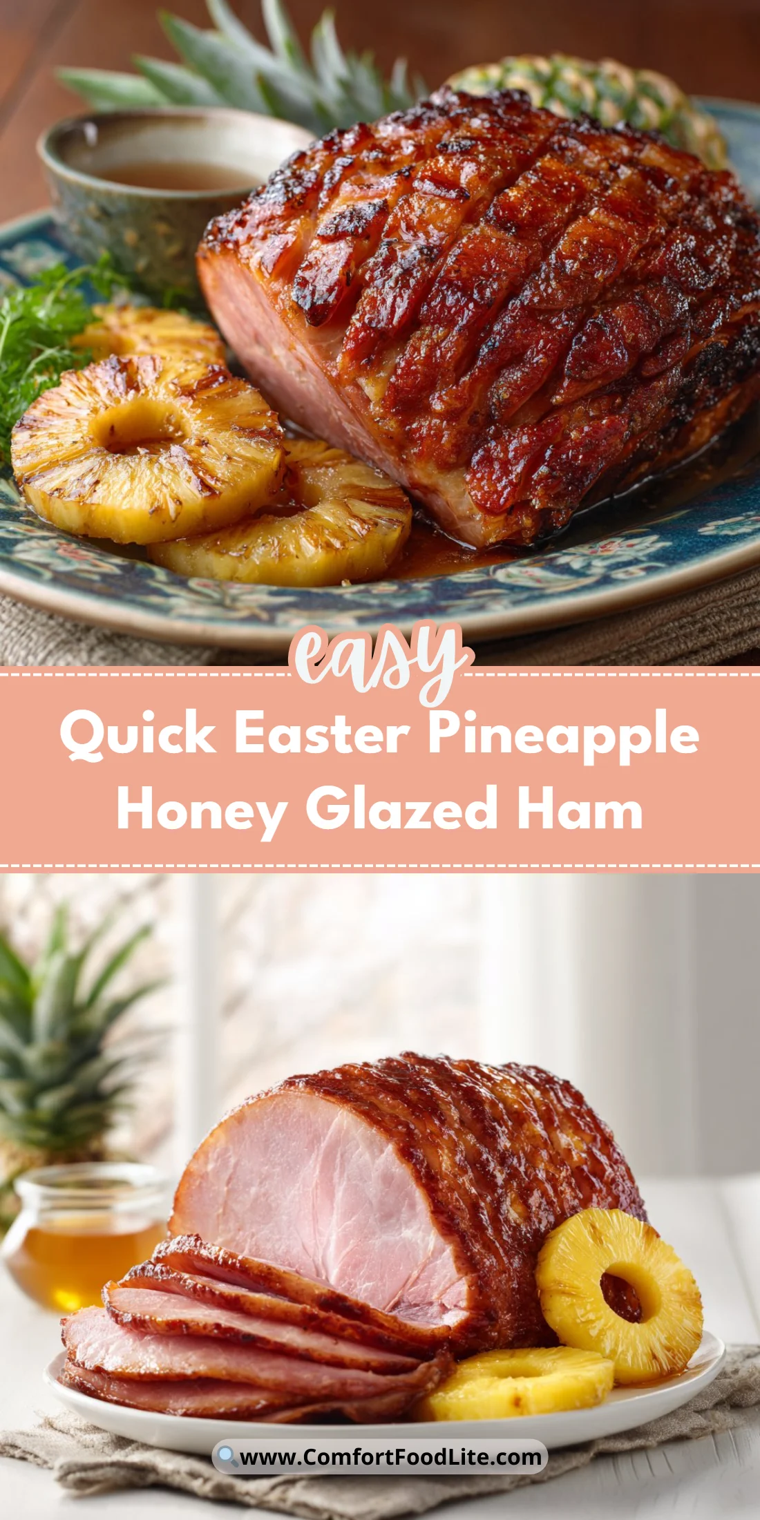 Quick Easter Pineapple Honey Glazed Ham