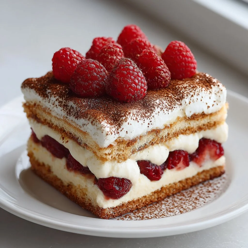 Raspberry Tiramisu