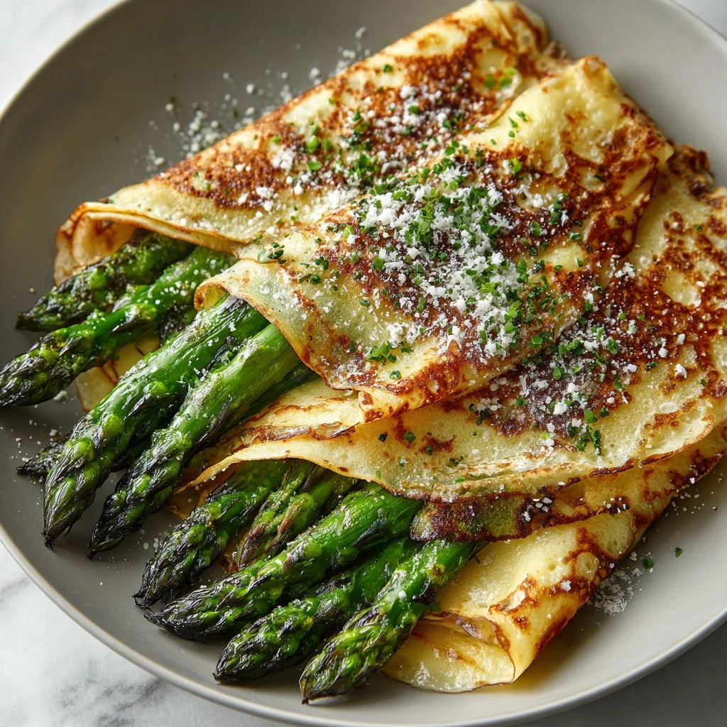 Savory Asparagus Crepes