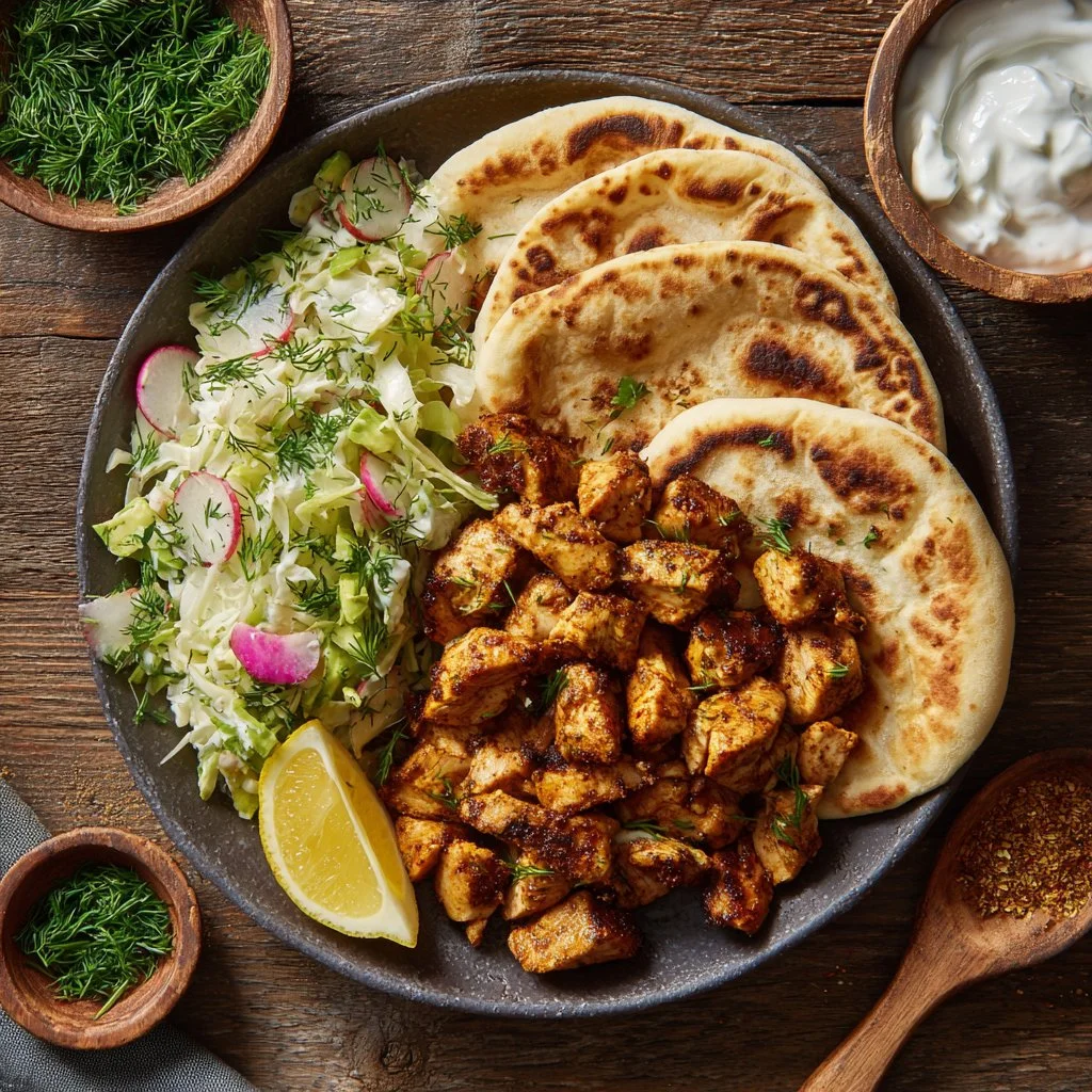 Sheet Pan Chicken Pitas