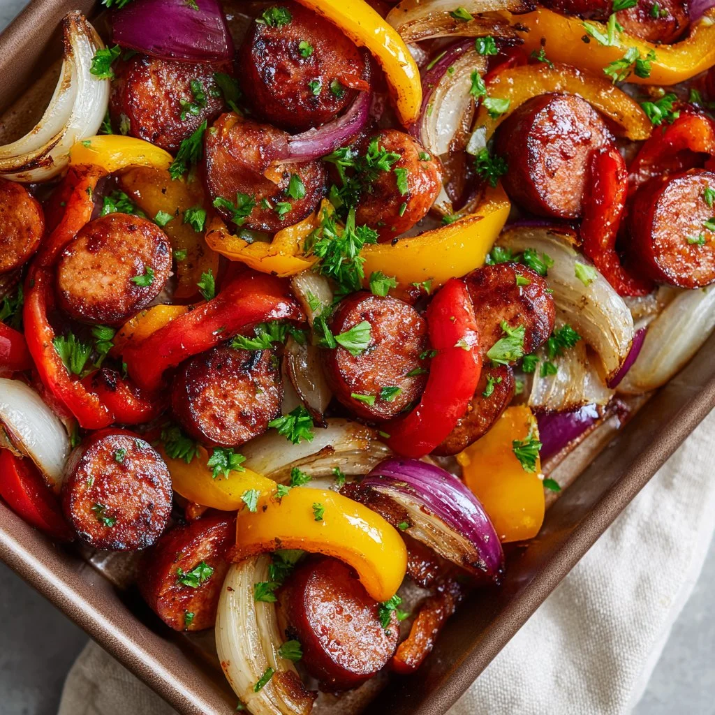 Sheet Pan Honey Garlic Kielbasa