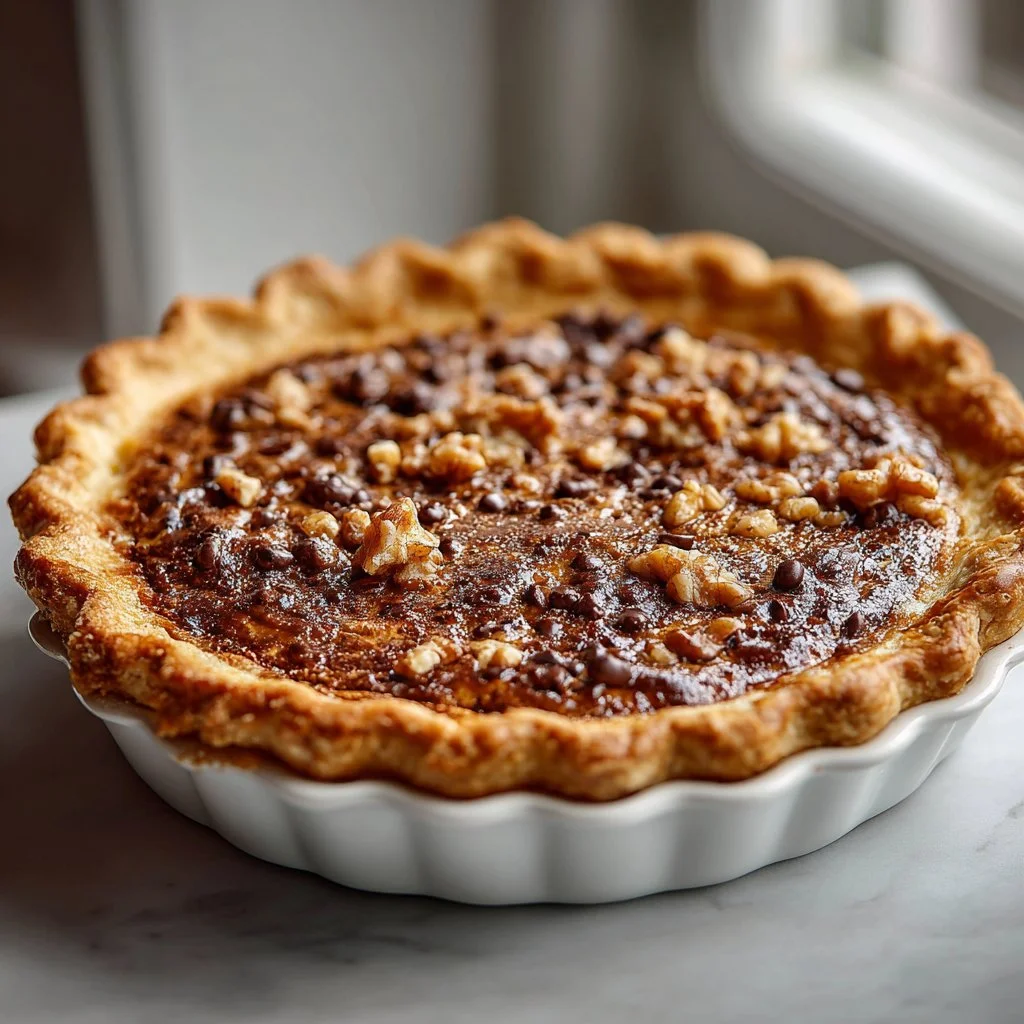 Southern Kentucky Derby Chocolate Walnut Pie