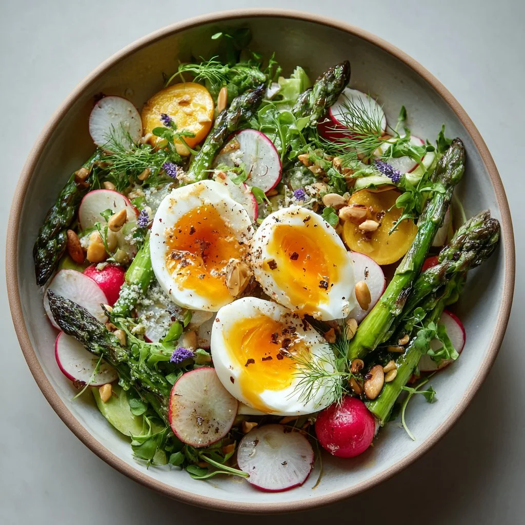 Spring Salad with Asparagus and Egg
