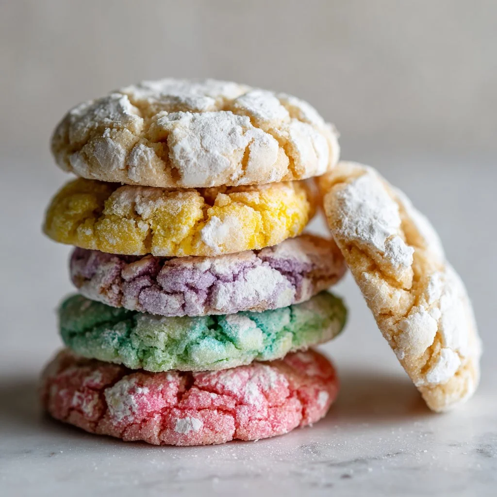 Springtime Crinkle Cookies