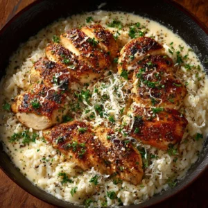 Delicious plate of Marry Me Chicken Rice, showcasing a flavorful blend of chicken and spices.