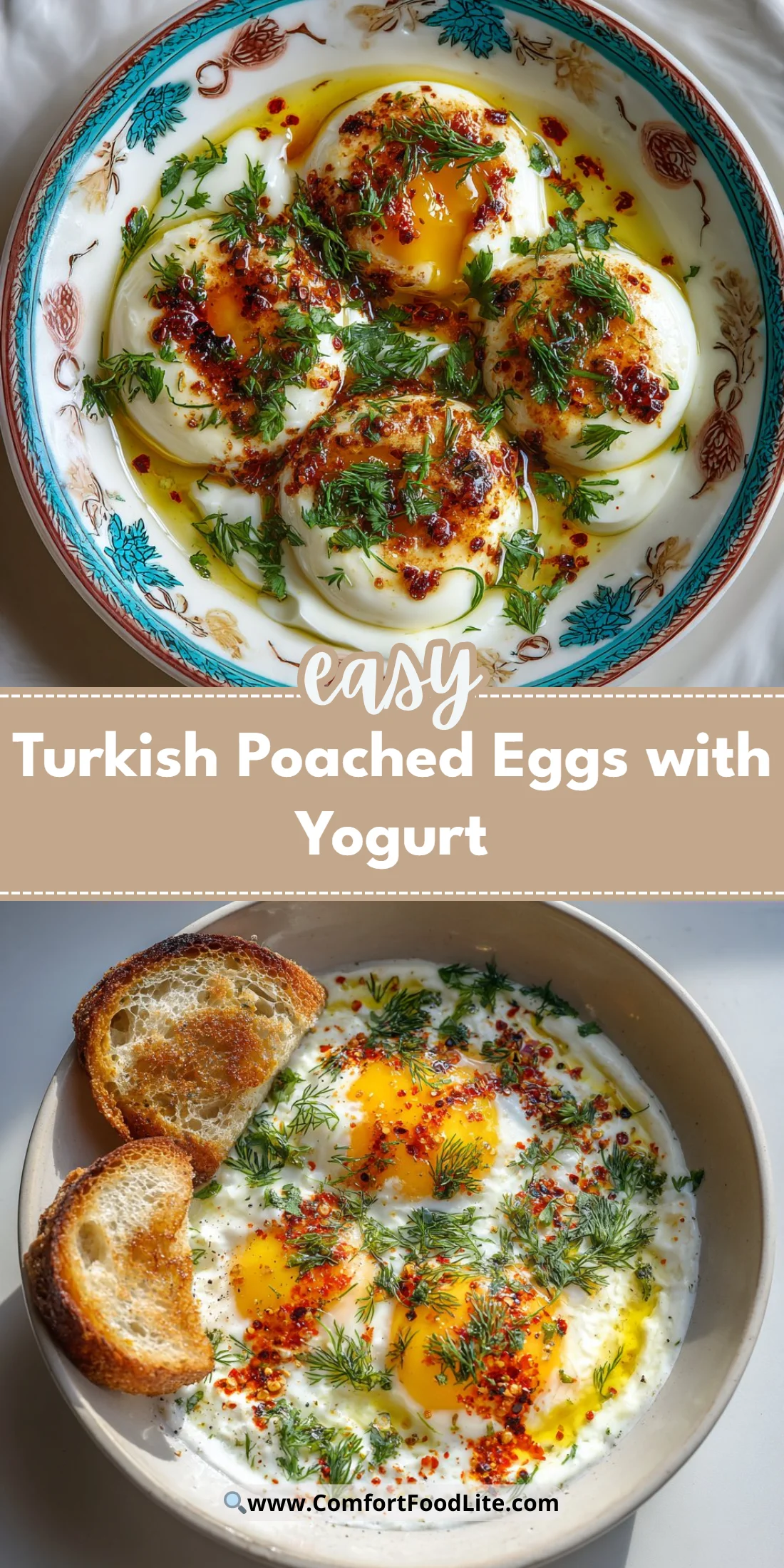 Turkish Poached Eggs with Yogurt