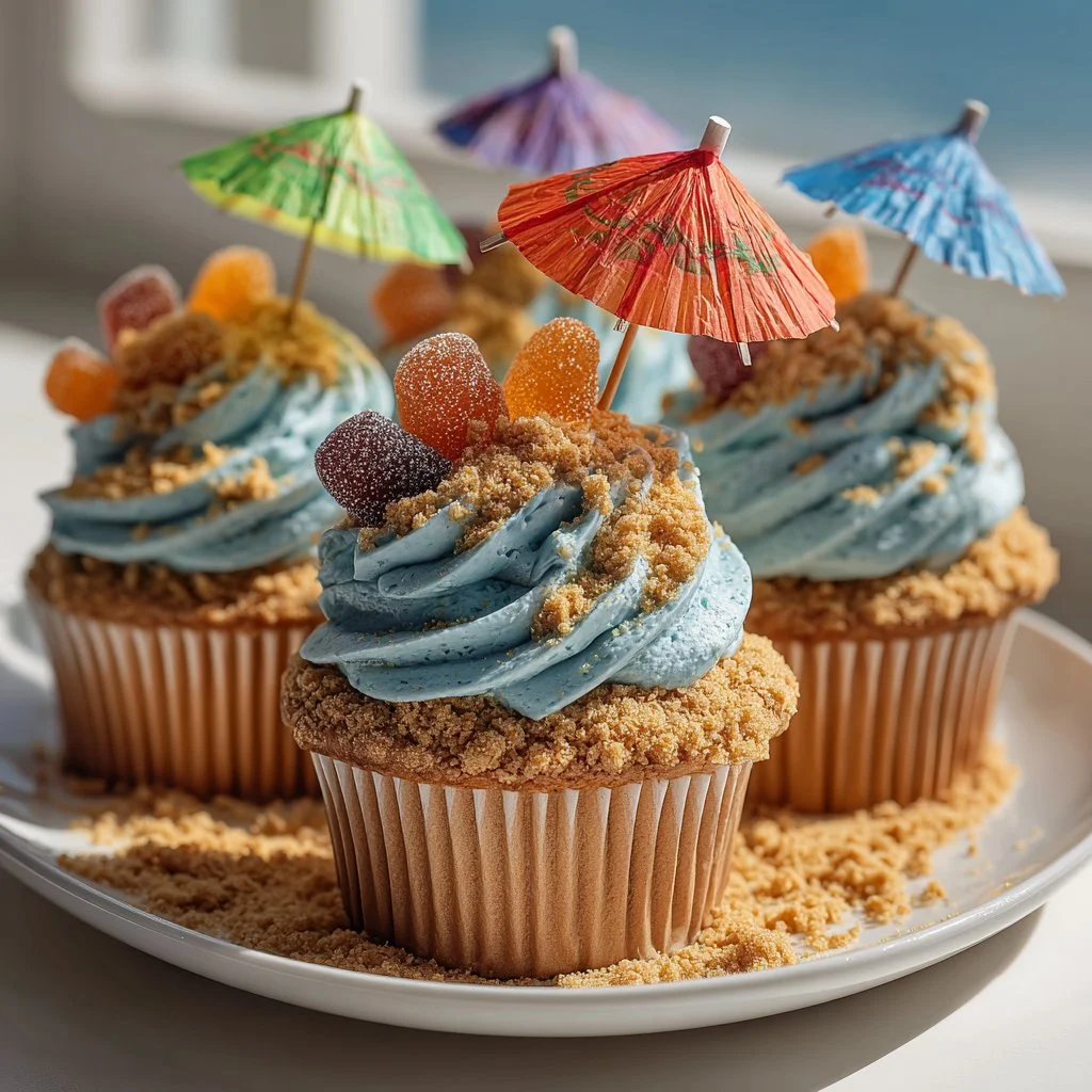 Beach Cupcakes