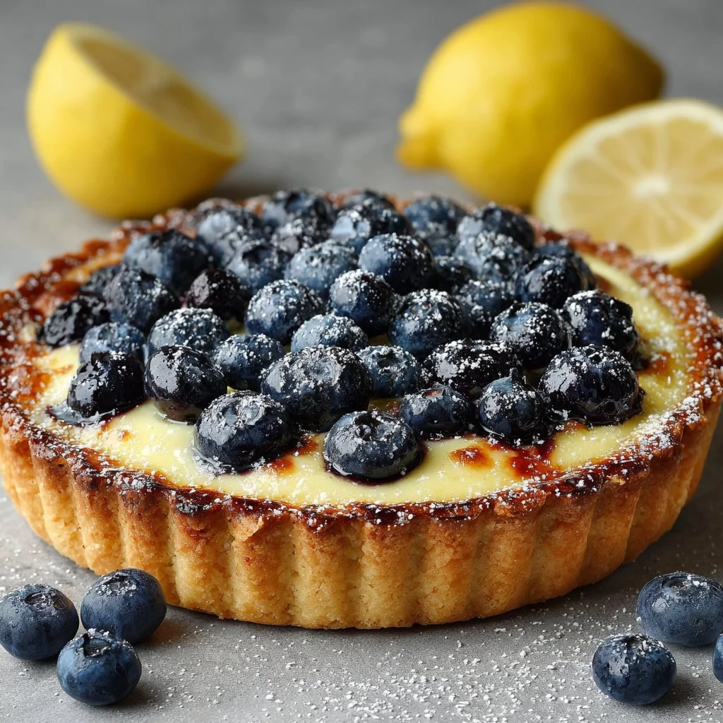 Blueberry–Lemon Curd Tart