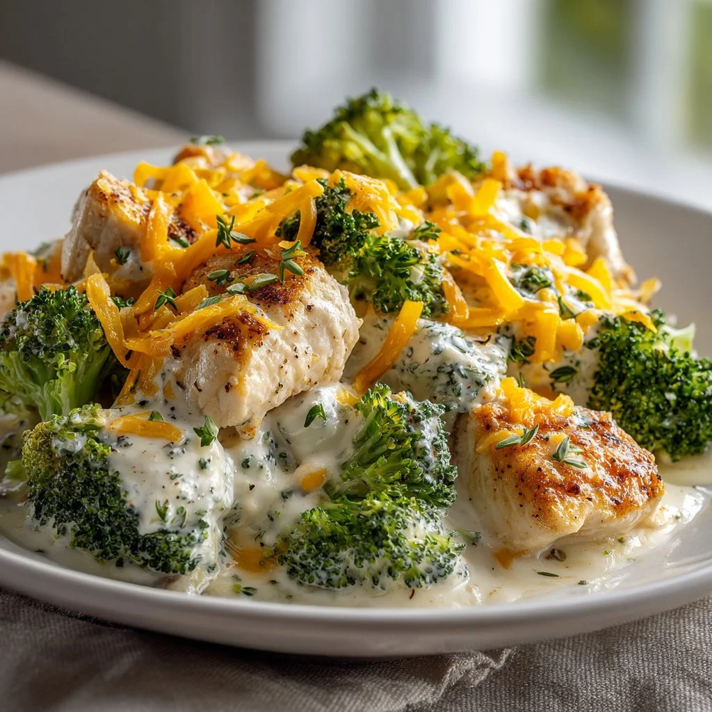 Savory 35-Minute Chicken Broccoli Cottage Cheese Bake for All!