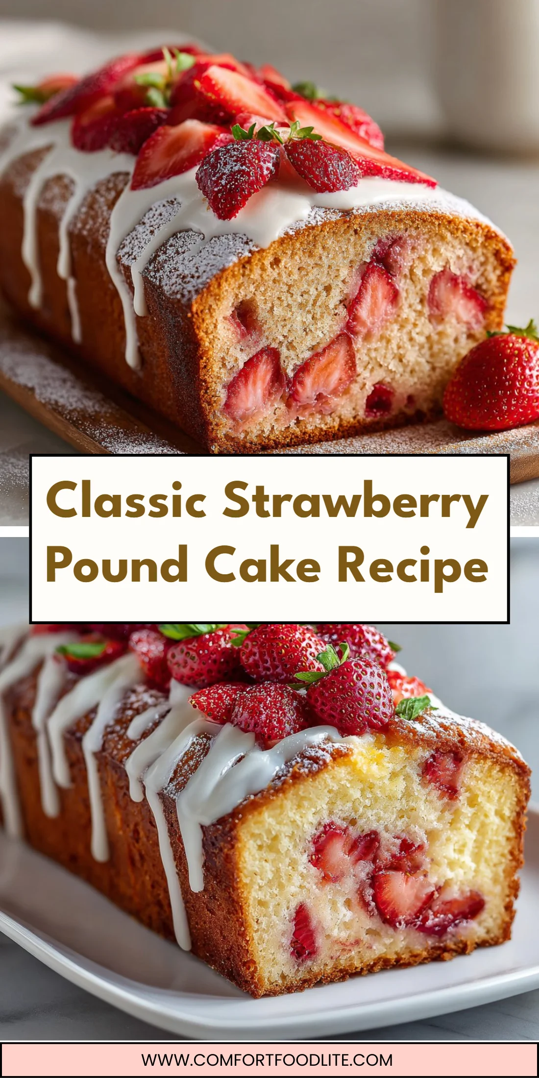 Classic Strawberry Pound Cake Recipe