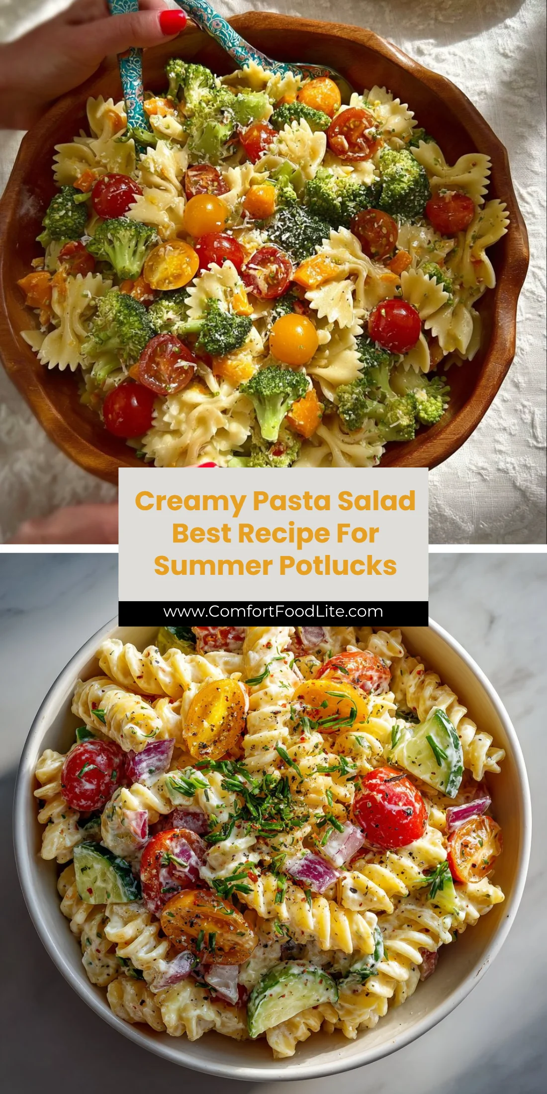 Creamy Pasta Salad Best Recipe For Summer Potlucks