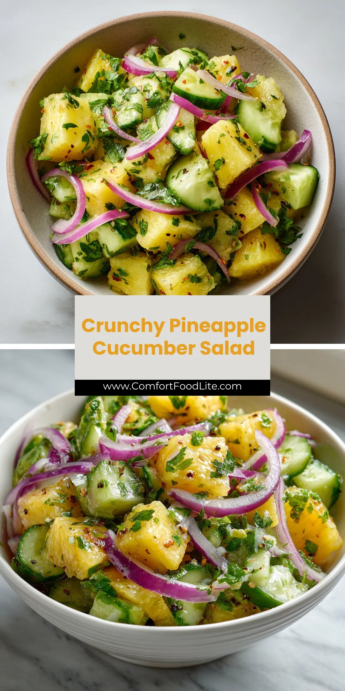 Crunchy Pineapple Cucumber Salad