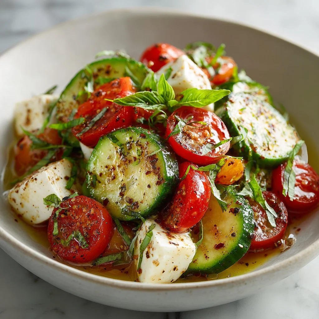 Cucumber Caprese Salad