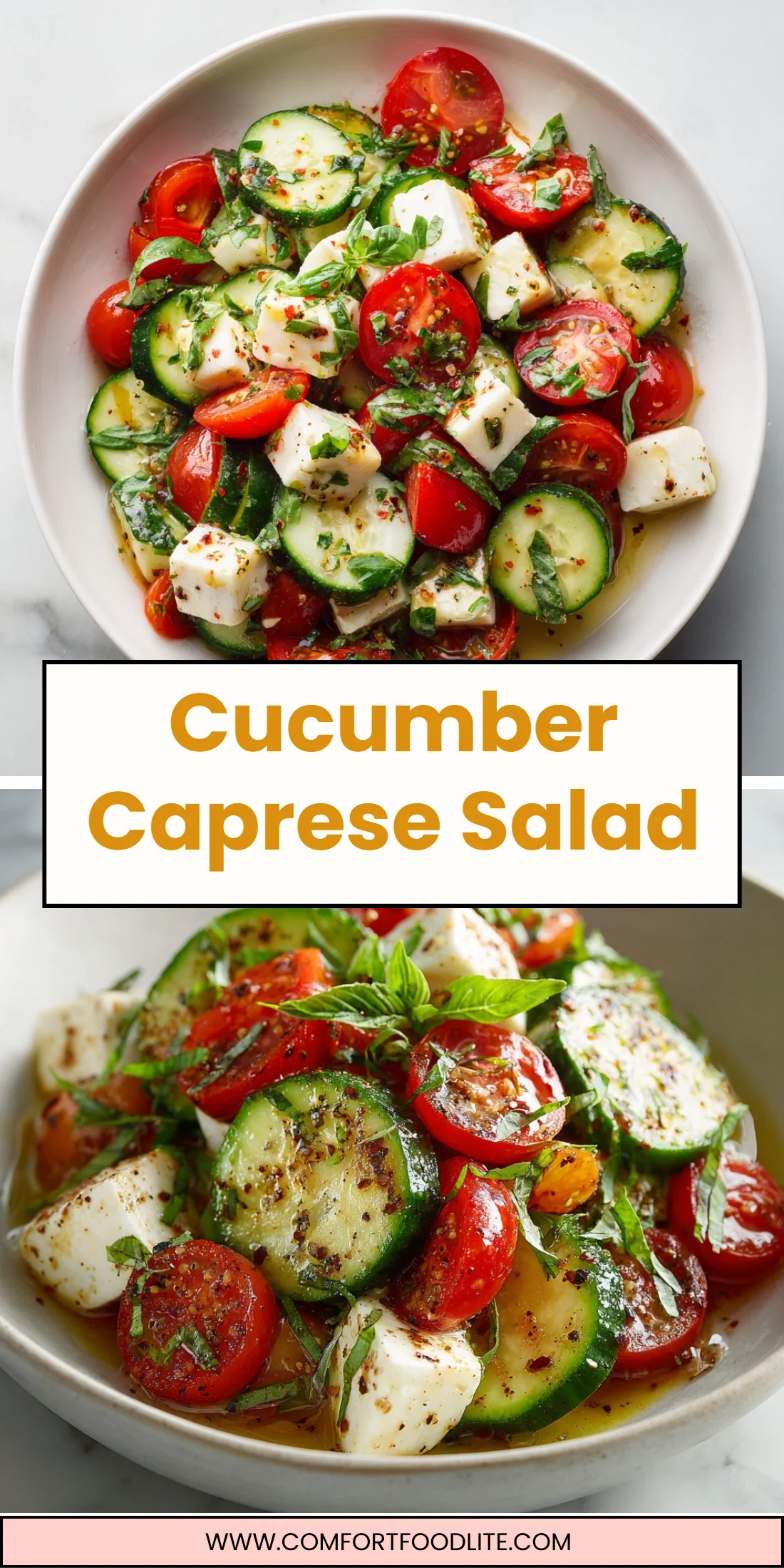 Cucumber Caprese Salad