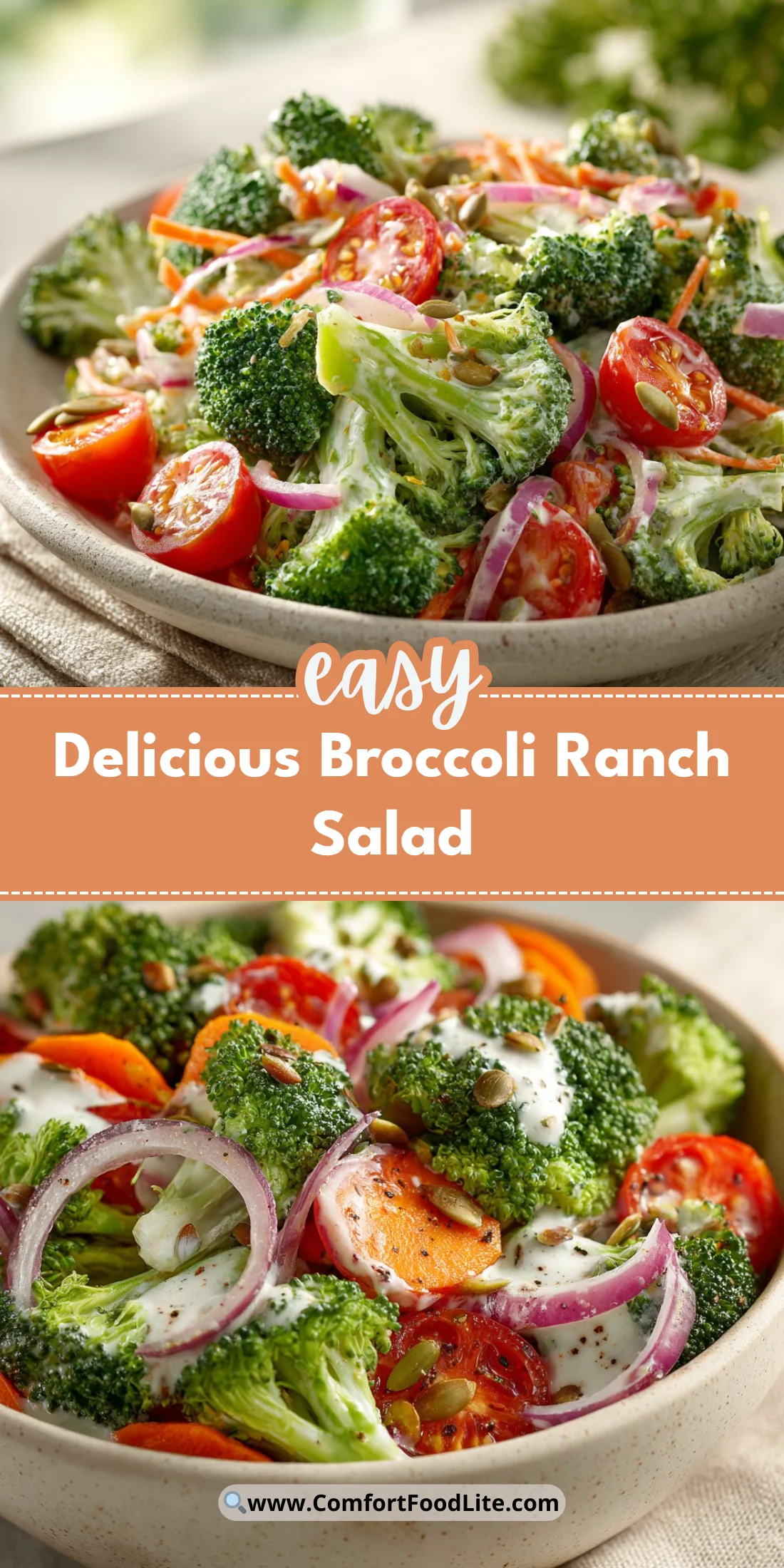 Delicious Broccoli Ranch Salad