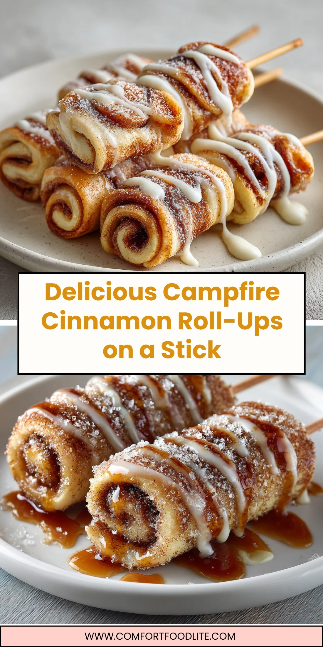 Delicious Campfire Cinnamon Roll-Ups on a Stick