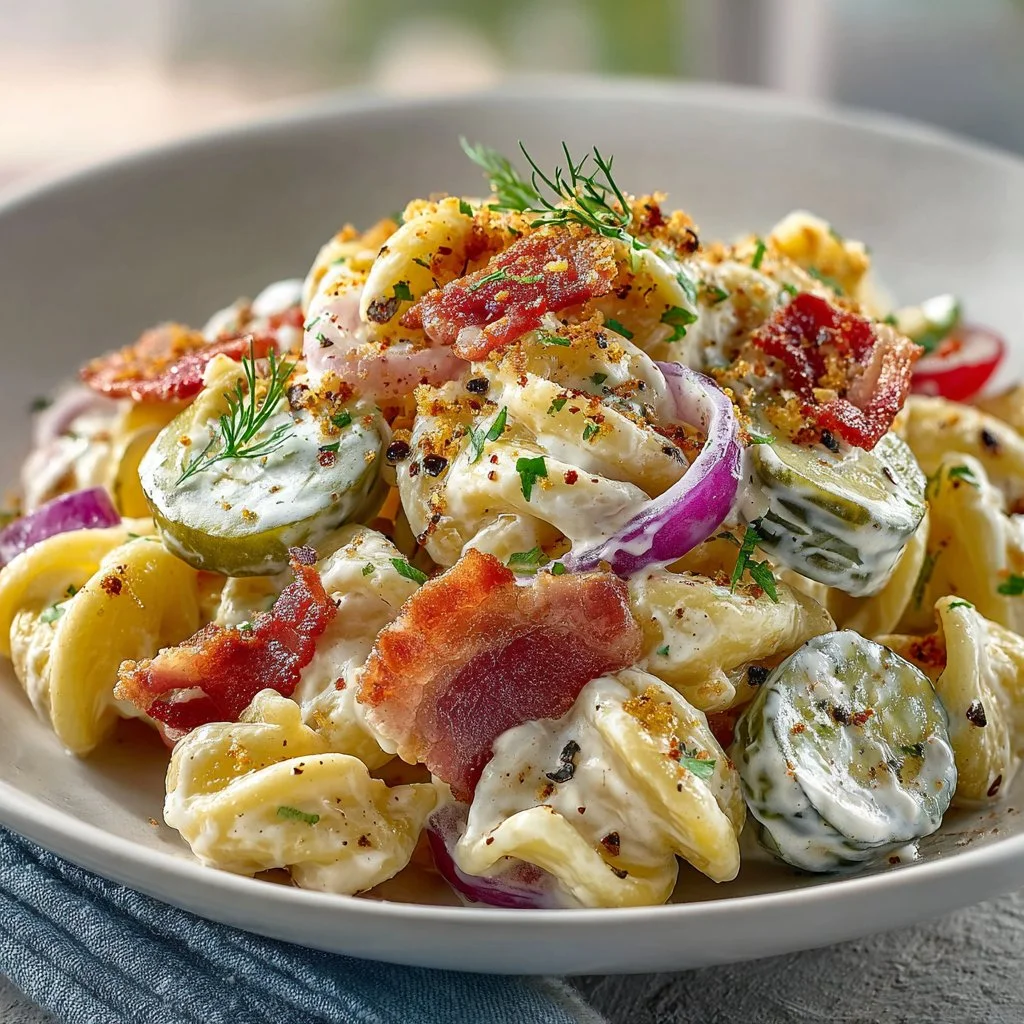 Dill Pickle Bacon Pasta Salad That Will Wow Your Taste Buds