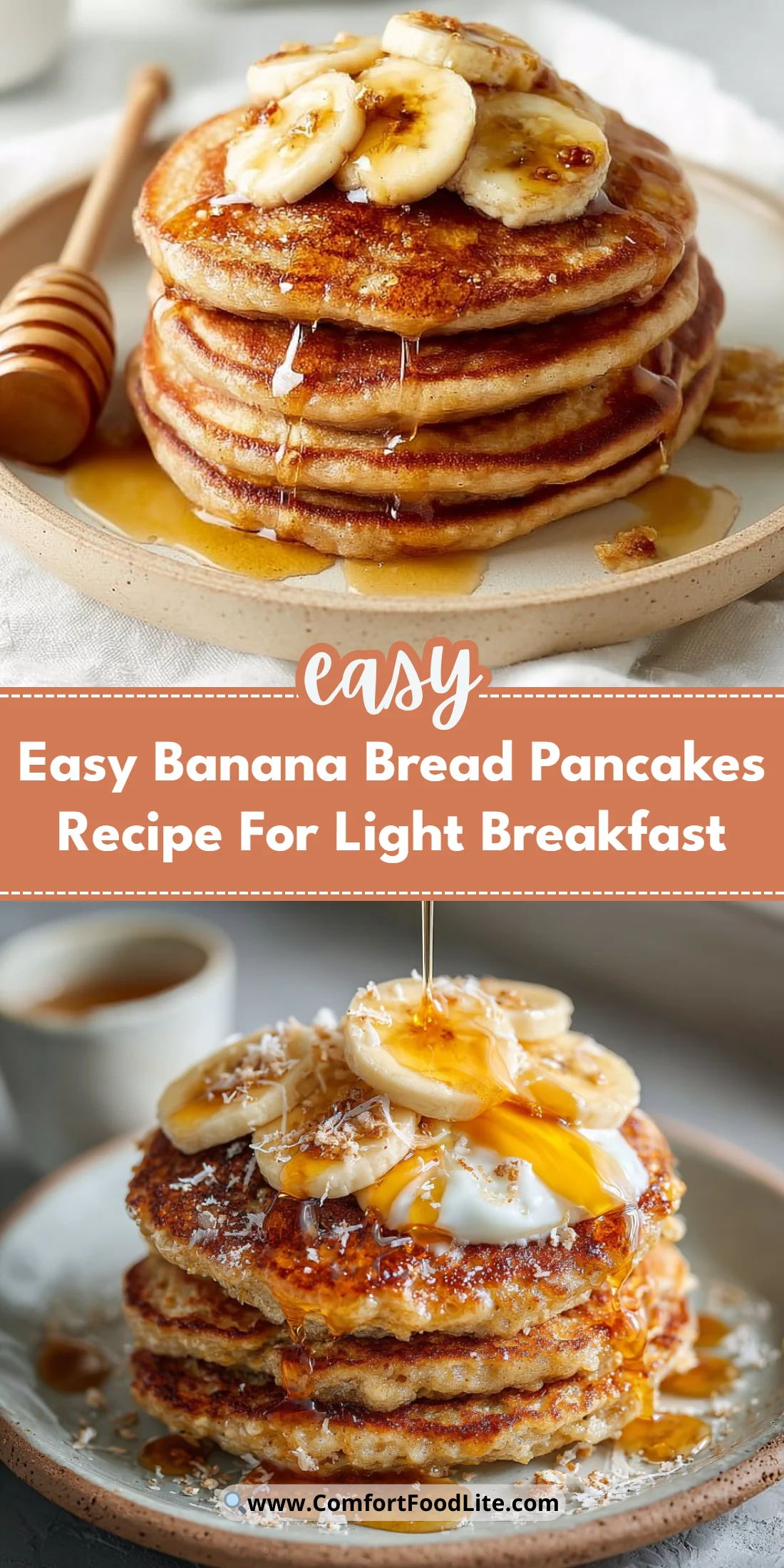 Easy Banana Bread Pancakes Recipe For Light Breakfast