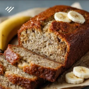 Delicious homemade banana bread, perfect for breakfast and snacks