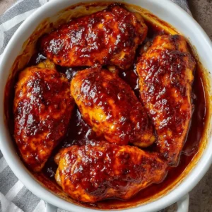 30 Minute Baked BBQ Chicken Breasts with Honey Glaze Recipe
