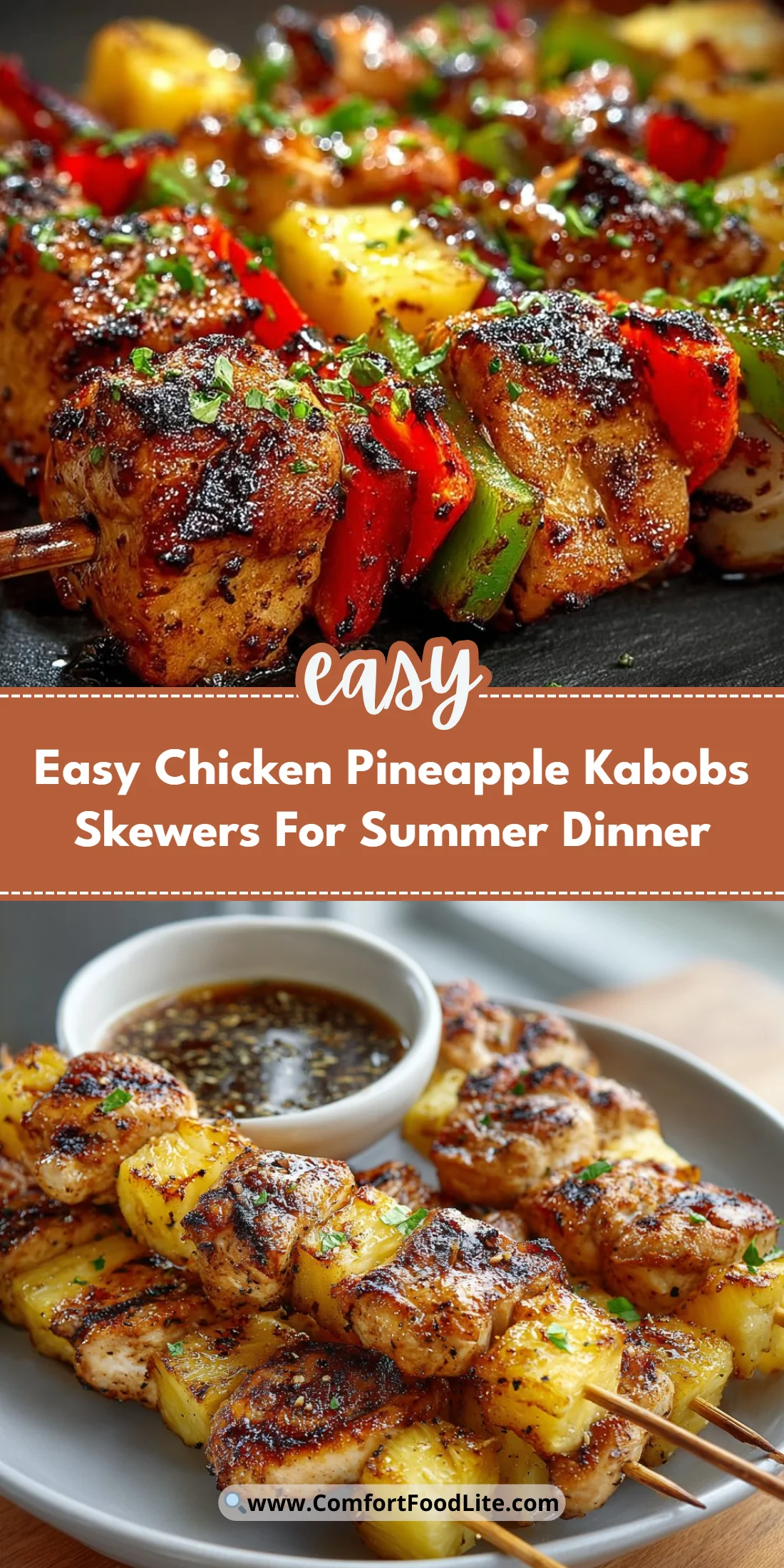 Easy Chicken Pineapple Kabobs Skewers For Summer Dinner